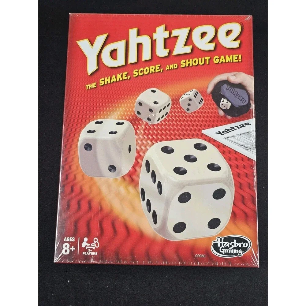 Hasbro Gaming Yahtzee Classic Dice Game Red Multicolor New Sealed (2 Available)